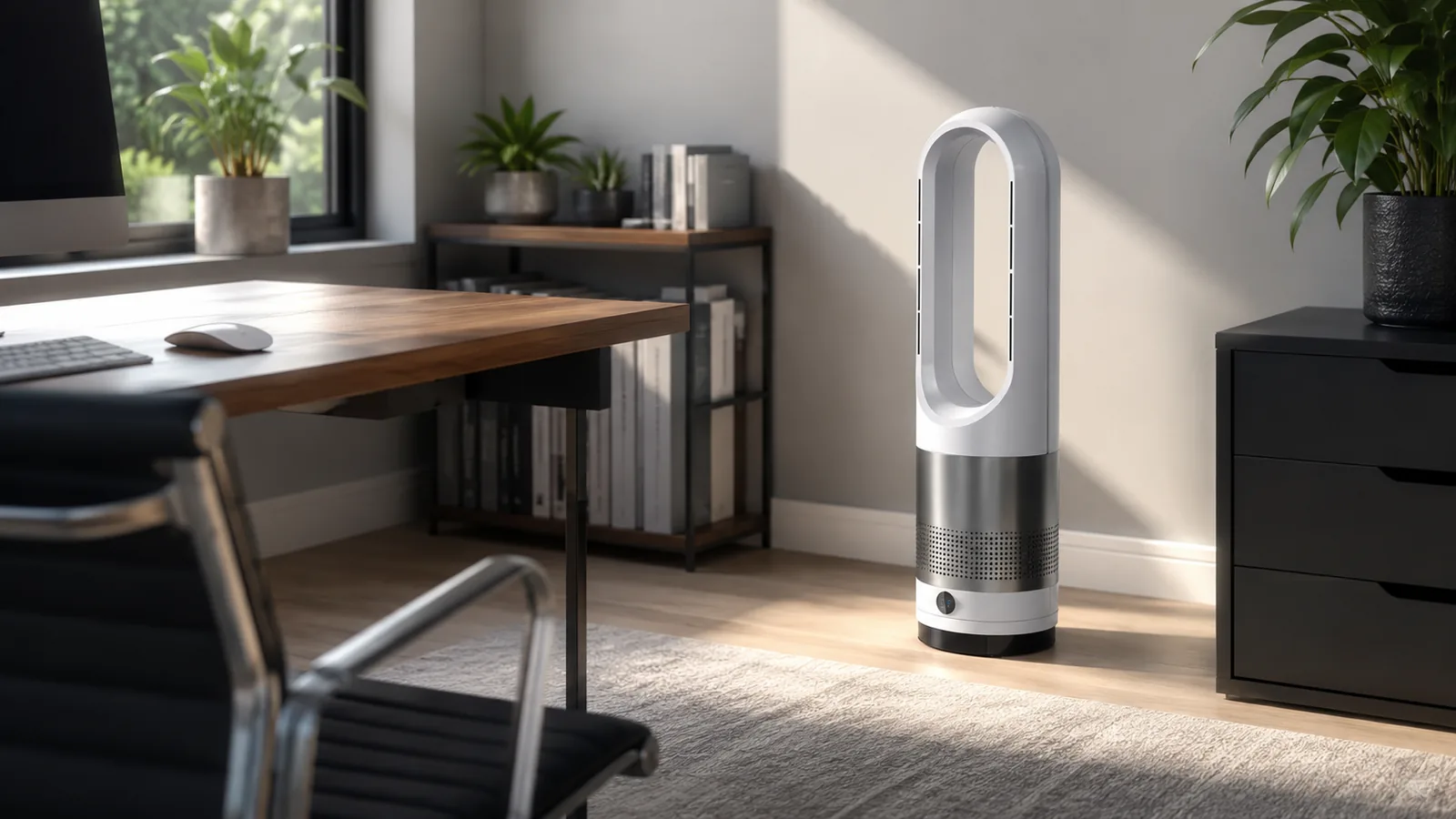 Le Climaire sur un bureau, technologie de flux d'air